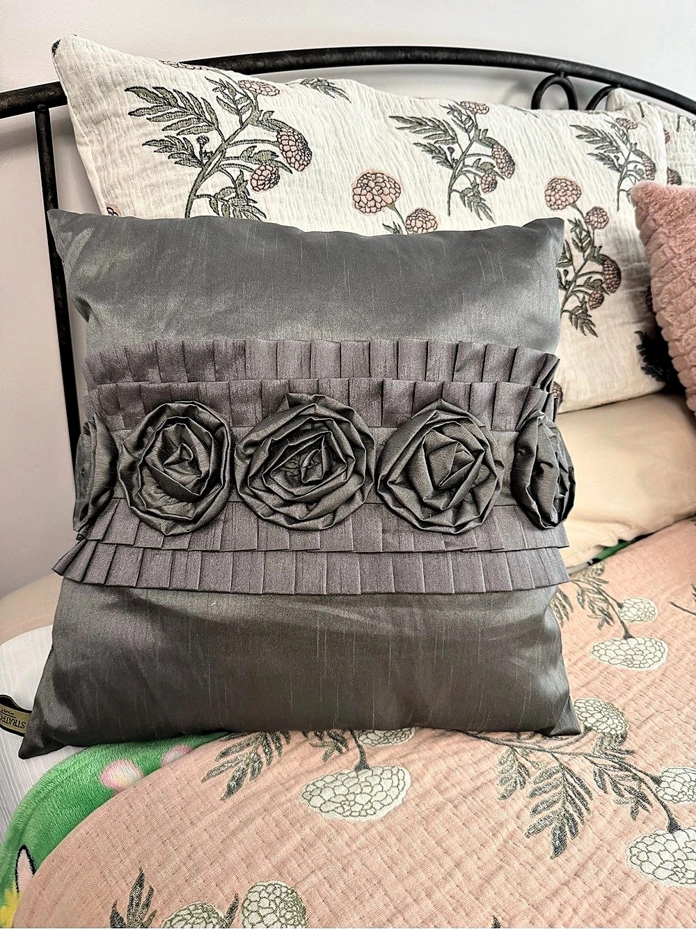 Stratford Home Gray Decorative Accent Pillow